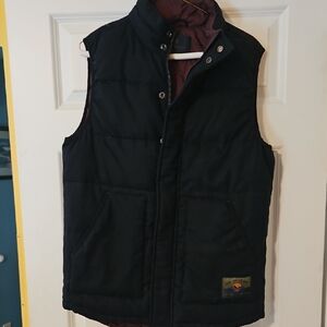 Scotch & Soda Dark Vest with Burgundy Lining